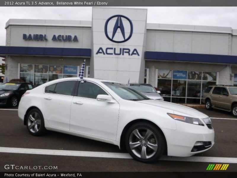 Bellanova White Pearl / Ebony 2012 Acura TL 3.5 Advance