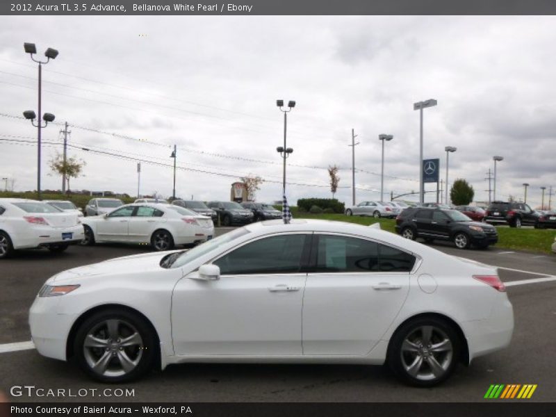 Bellanova White Pearl / Ebony 2012 Acura TL 3.5 Advance