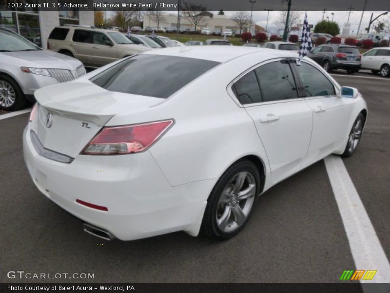 Bellanova White Pearl / Ebony 2012 Acura TL 3.5 Advance