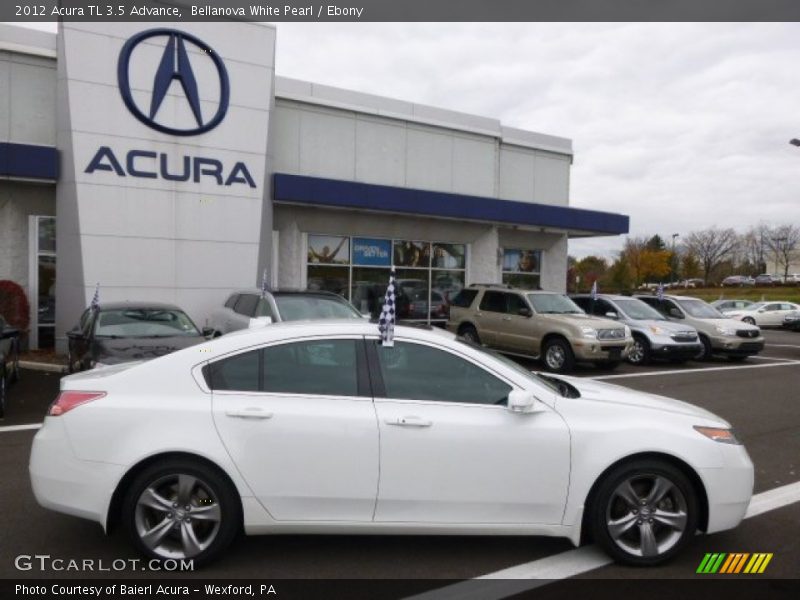 Bellanova White Pearl / Ebony 2012 Acura TL 3.5 Advance
