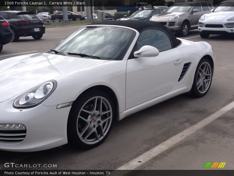 Carrara White / Black 2008 Porsche Cayman S