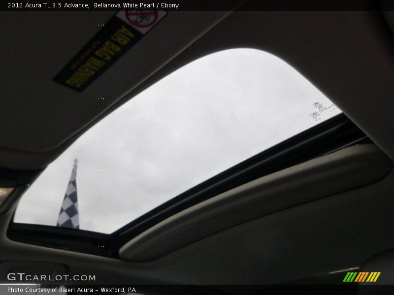 Bellanova White Pearl / Ebony 2012 Acura TL 3.5 Advance