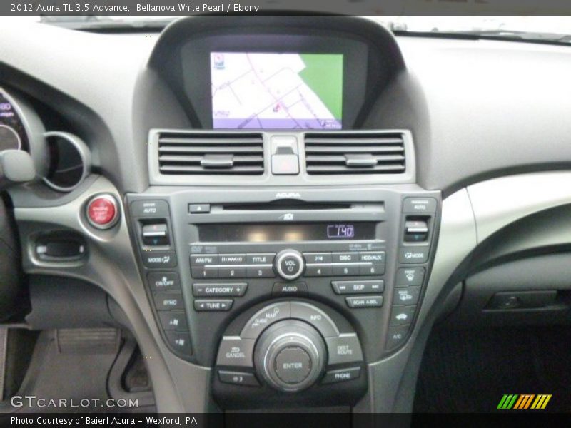 Bellanova White Pearl / Ebony 2012 Acura TL 3.5 Advance