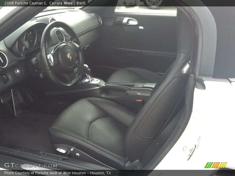 Carrara White / Black 2008 Porsche Cayman S