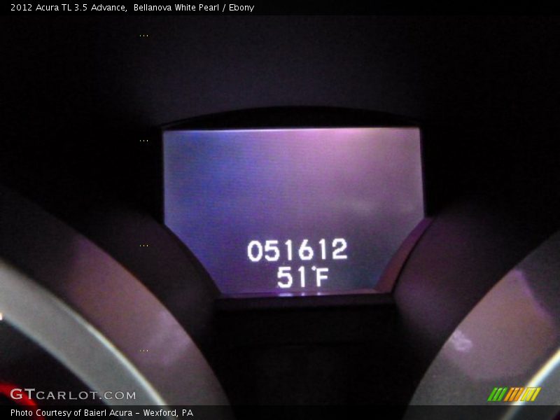 Bellanova White Pearl / Ebony 2012 Acura TL 3.5 Advance