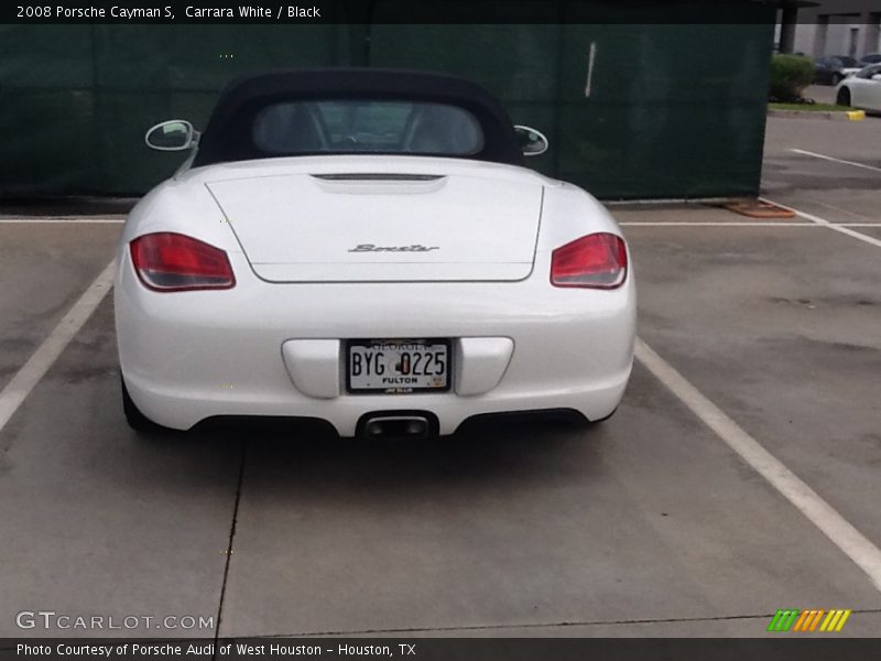 Carrara White / Black 2008 Porsche Cayman S