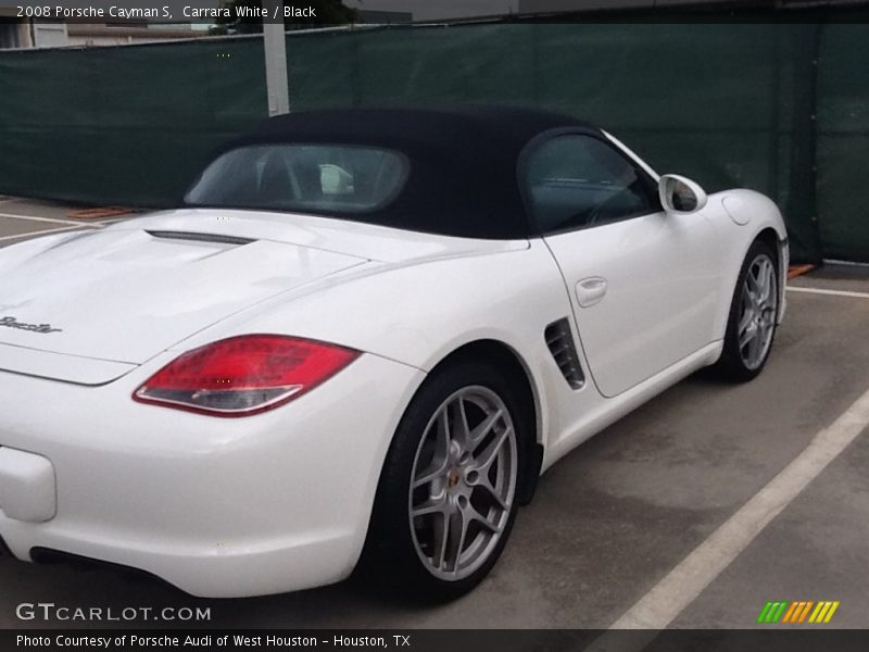 Carrara White / Black 2008 Porsche Cayman S