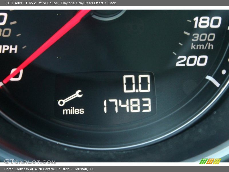 Daytona Gray Pearl Effect / Black 2013 Audi TT RS quattro Coupe