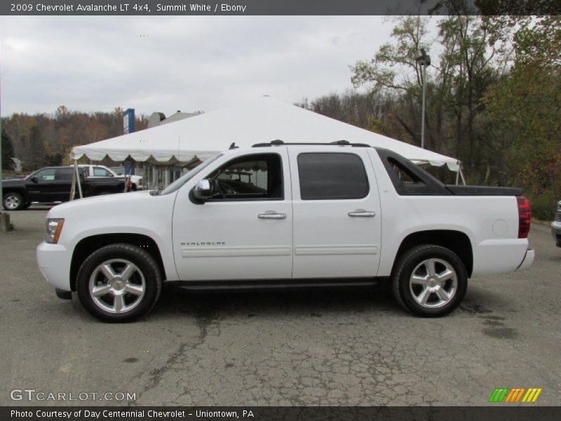 Summit White / Ebony 2009 Chevrolet Avalanche LT 4x4