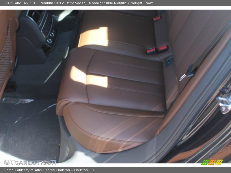 Moonlight Blue Metallic / Nougat Brown 2015 Audi A6 2.0T Premium Plus quattro Sedan