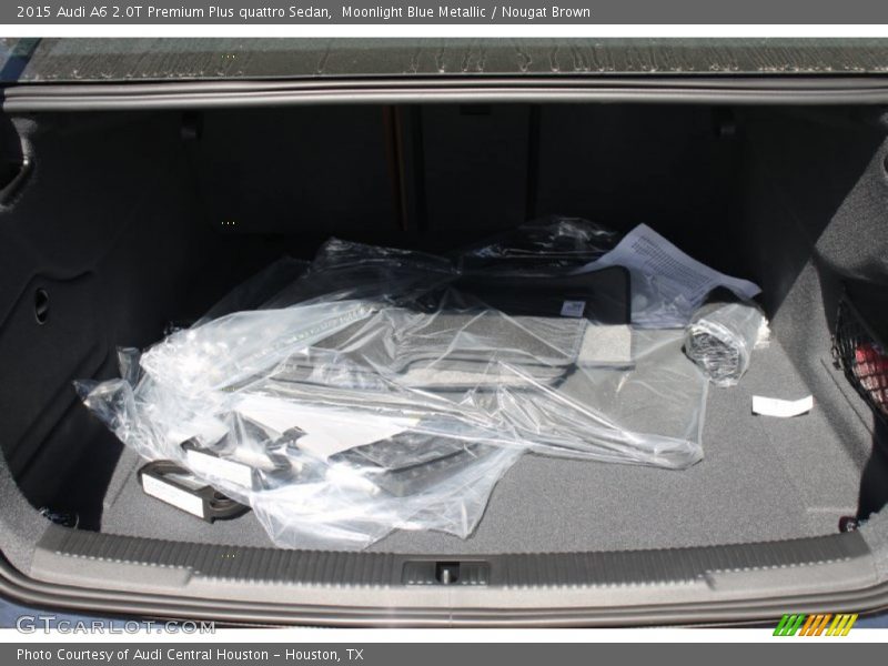 Moonlight Blue Metallic / Nougat Brown 2015 Audi A6 2.0T Premium Plus quattro Sedan