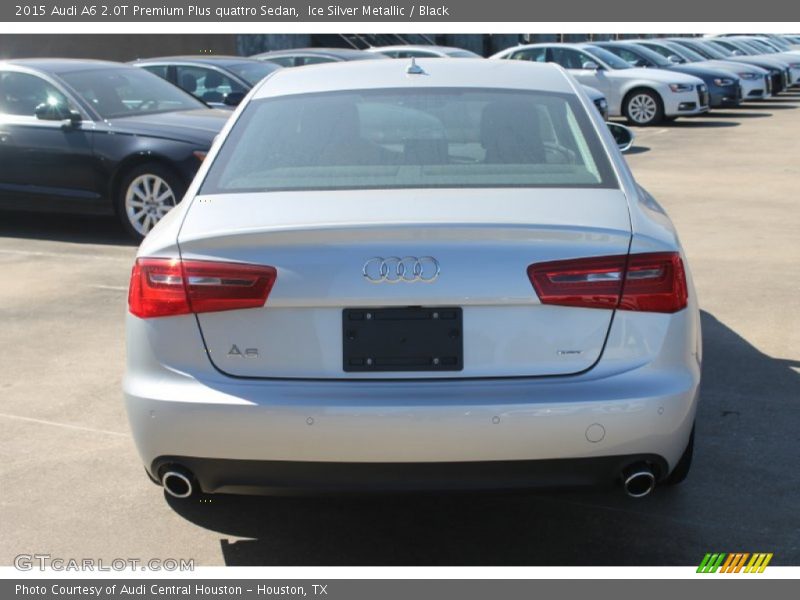 Ice Silver Metallic / Black 2015 Audi A6 2.0T Premium Plus quattro Sedan