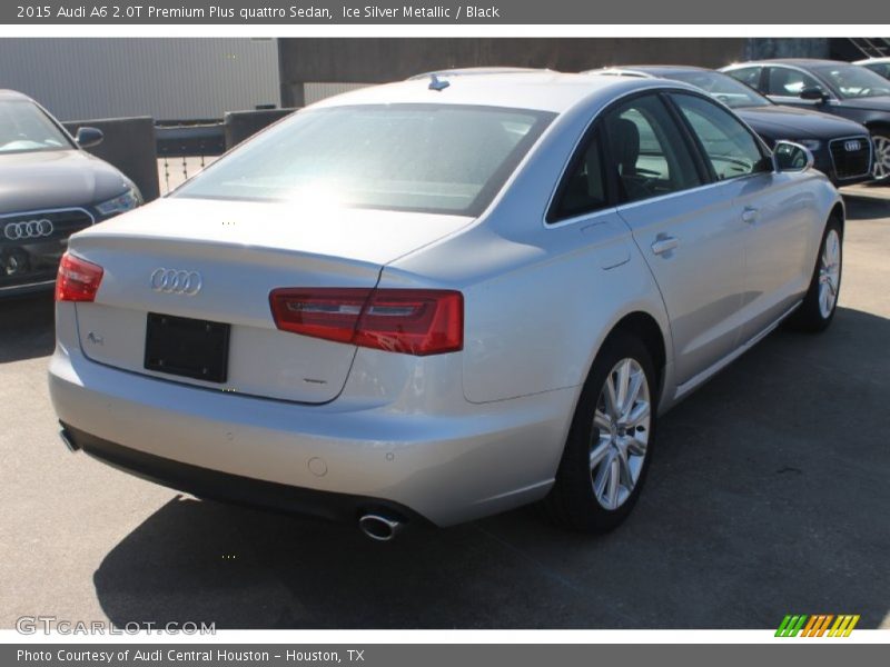 Ice Silver Metallic / Black 2015 Audi A6 2.0T Premium Plus quattro Sedan