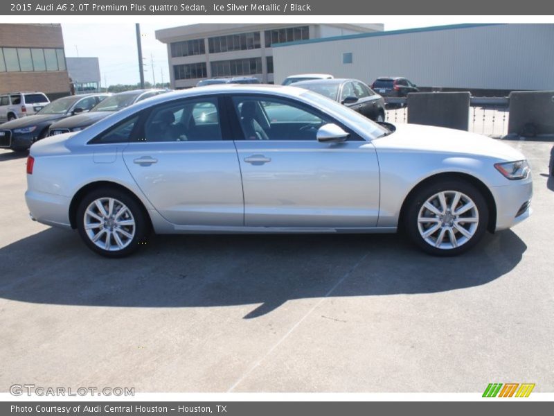 Ice Silver Metallic / Black 2015 Audi A6 2.0T Premium Plus quattro Sedan