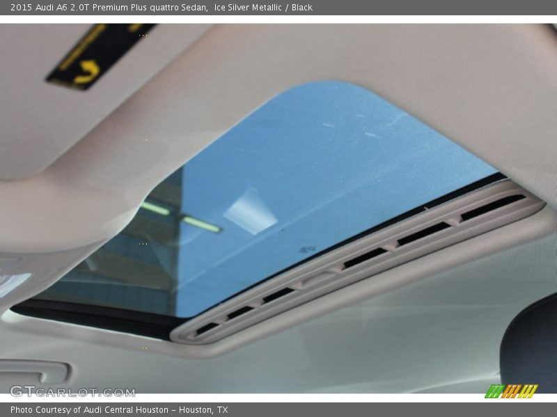 Ice Silver Metallic / Black 2015 Audi A6 2.0T Premium Plus quattro Sedan