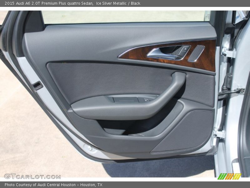 Ice Silver Metallic / Black 2015 Audi A6 2.0T Premium Plus quattro Sedan