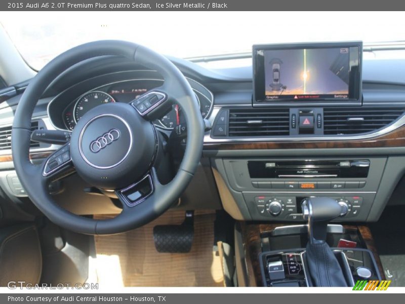 Ice Silver Metallic / Black 2015 Audi A6 2.0T Premium Plus quattro Sedan