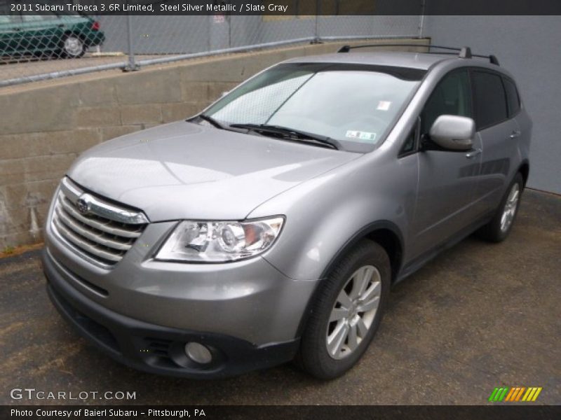 Steel Silver Metallic / Slate Gray 2011 Subaru Tribeca 3.6R Limited