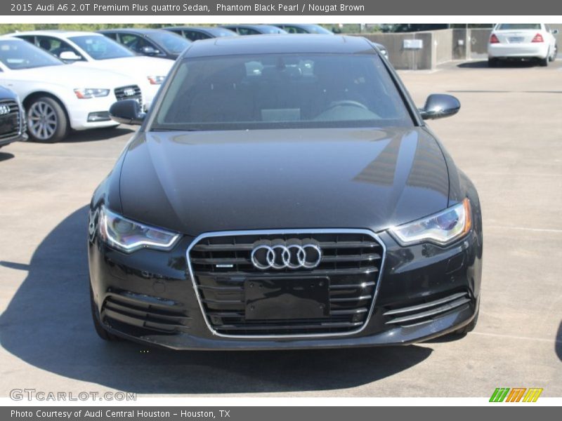 Phantom Black Pearl / Nougat Brown 2015 Audi A6 2.0T Premium Plus quattro Sedan