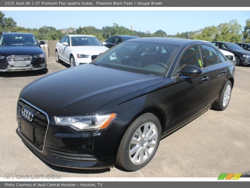 Phantom Black Pearl / Nougat Brown 2015 Audi A6 2.0T Premium Plus quattro Sedan