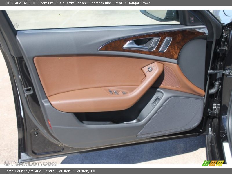 Phantom Black Pearl / Nougat Brown 2015 Audi A6 2.0T Premium Plus quattro Sedan