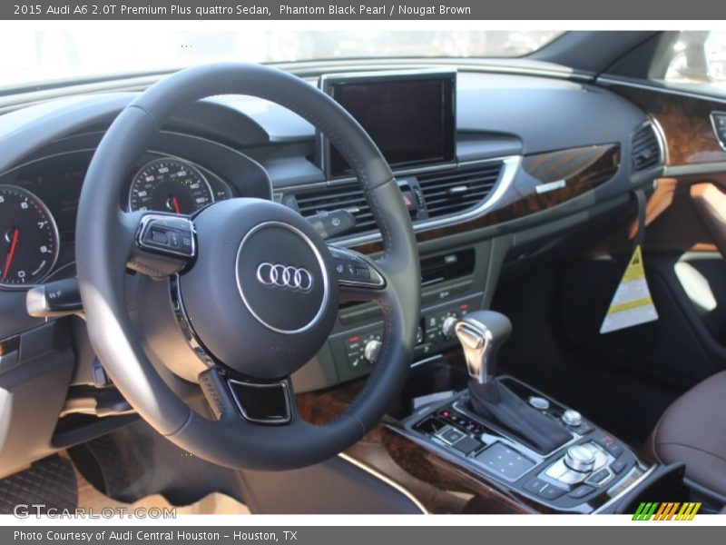 Phantom Black Pearl / Nougat Brown 2015 Audi A6 2.0T Premium Plus quattro Sedan
