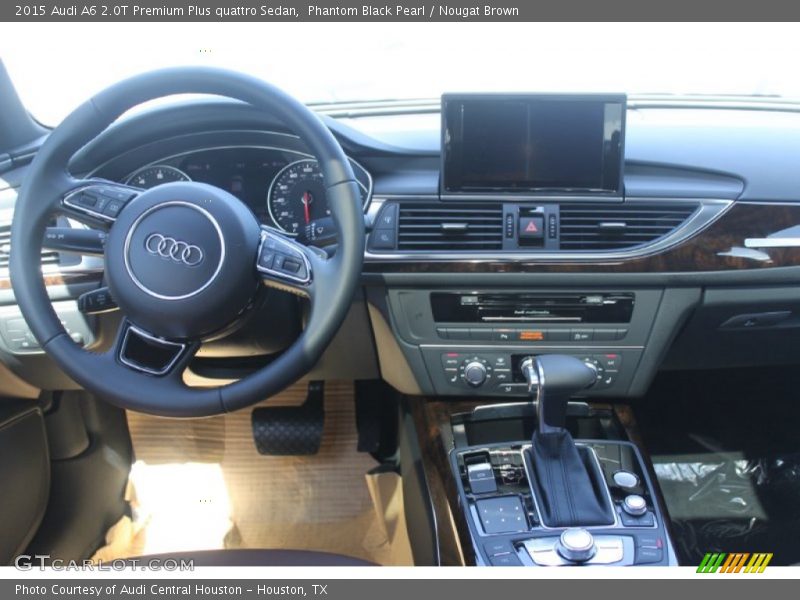 Phantom Black Pearl / Nougat Brown 2015 Audi A6 2.0T Premium Plus quattro Sedan