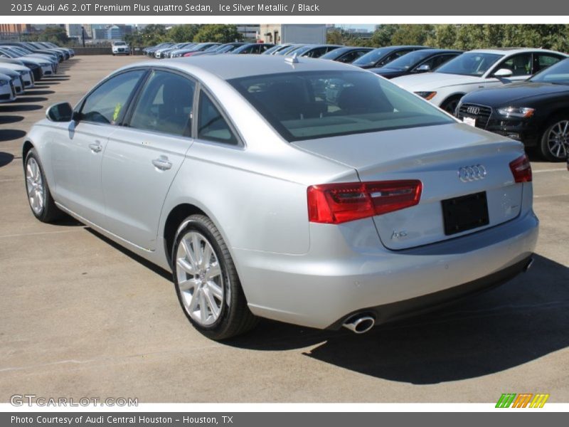 Ice Silver Metallic / Black 2015 Audi A6 2.0T Premium Plus quattro Sedan