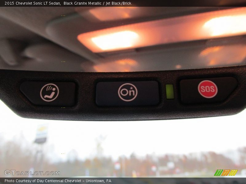 Black Granite Metallic / Jet Black/Brick 2015 Chevrolet Sonic LT Sedan