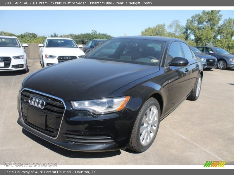 Phantom Black Pearl / Nougat Brown 2015 Audi A6 2.0T Premium Plus quattro Sedan