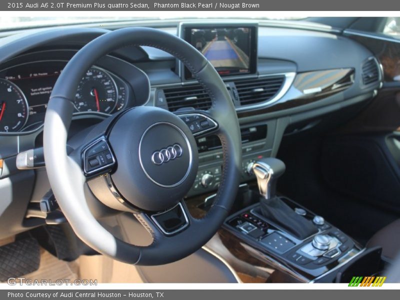 Phantom Black Pearl / Nougat Brown 2015 Audi A6 2.0T Premium Plus quattro Sedan