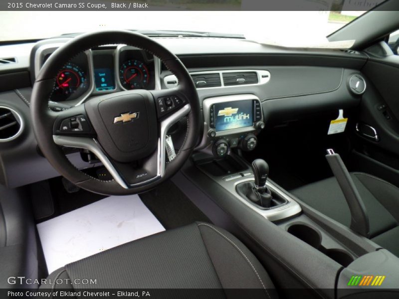  2015 Camaro SS Coupe Black Interior