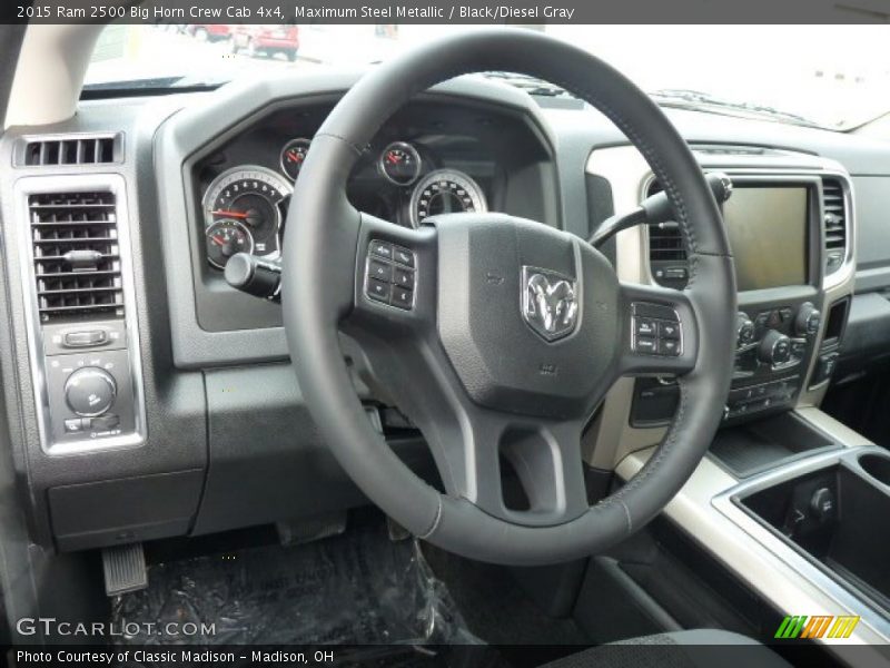 Maximum Steel Metallic / Black/Diesel Gray 2015 Ram 2500 Big Horn Crew Cab 4x4