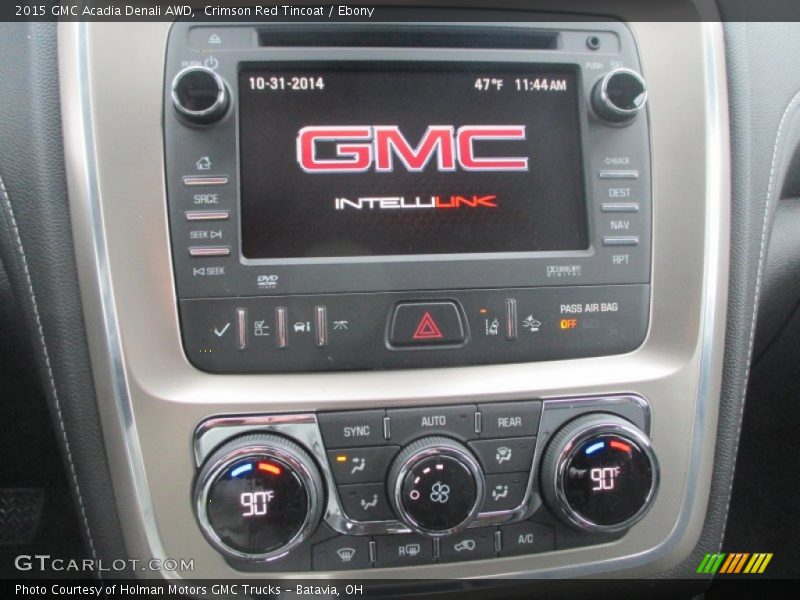 Crimson Red Tincoat / Ebony 2015 GMC Acadia Denali AWD