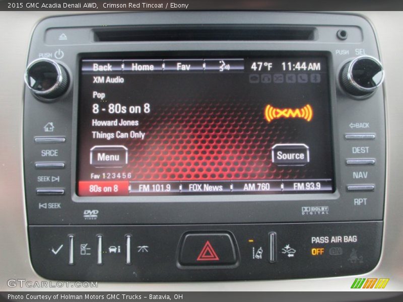 Crimson Red Tincoat / Ebony 2015 GMC Acadia Denali AWD