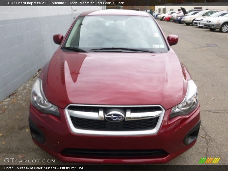 Venetian Red Pearl / Black 2014 Subaru Impreza 2.0i Premium 5 Door
