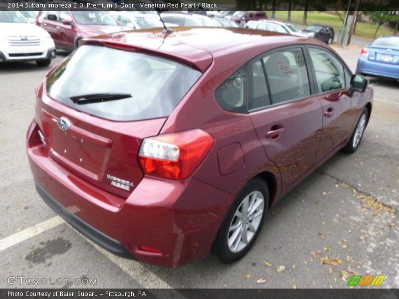 Venetian Red Pearl / Black 2014 Subaru Impreza 2.0i Premium 5 Door