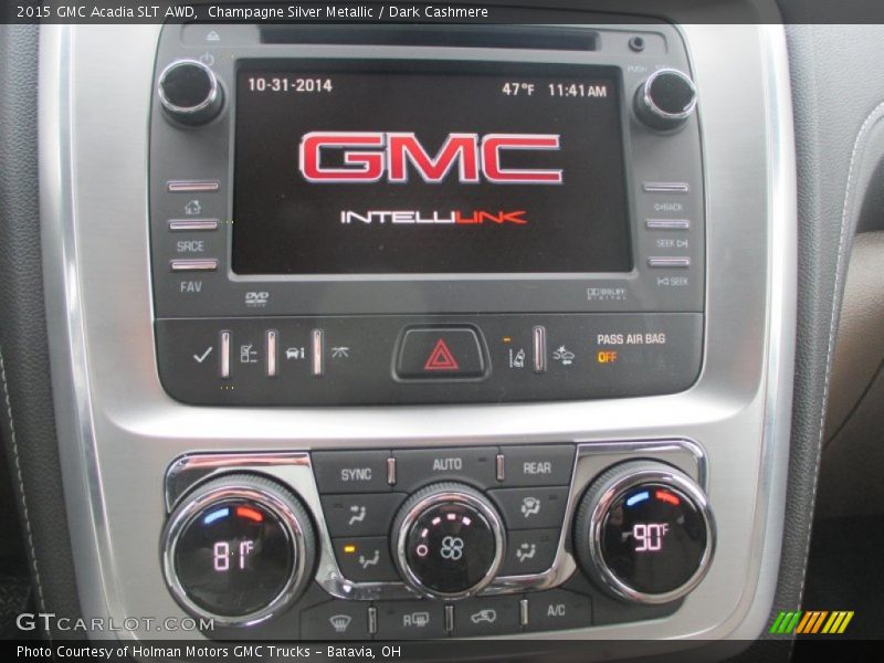 Controls of 2015 Acadia SLT AWD