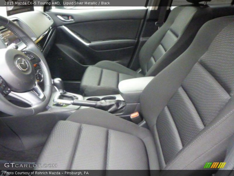 Liquid Silver Metallic / Black 2015 Mazda CX-5 Touring AWD