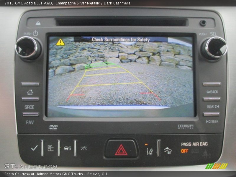 Champagne Silver Metallic / Dark Cashmere 2015 GMC Acadia SLT AWD