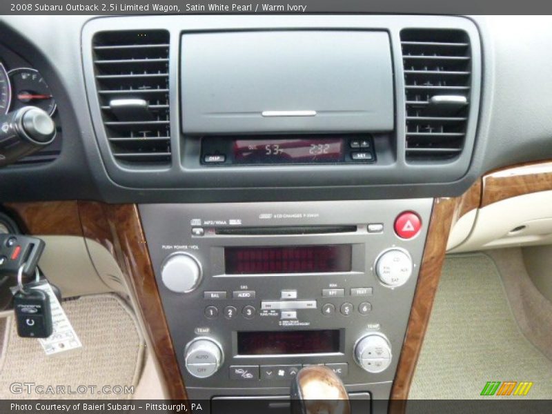 Satin White Pearl / Warm Ivory 2008 Subaru Outback 2.5i Limited Wagon