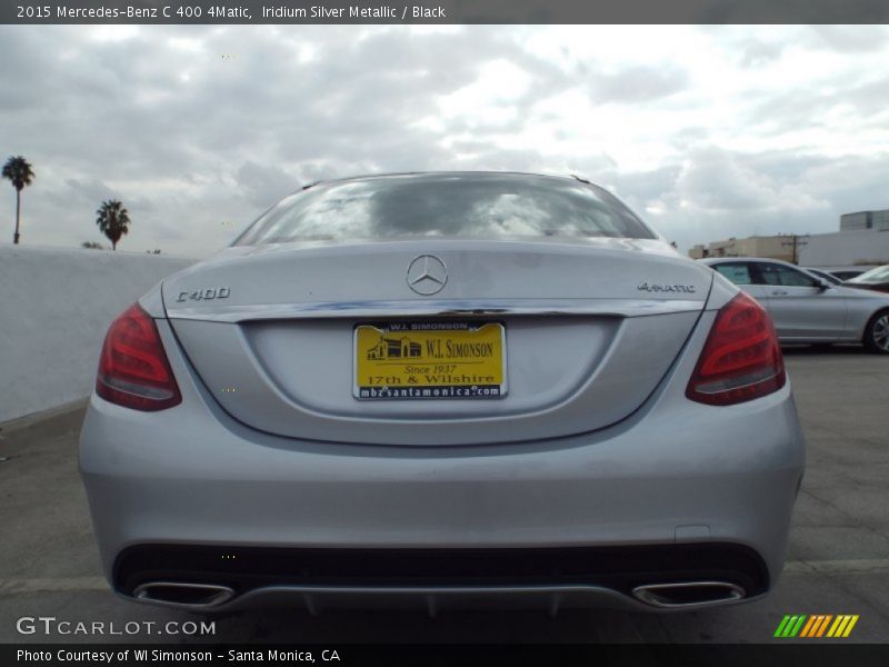 Iridium Silver Metallic / Black 2015 Mercedes-Benz C 400 4Matic