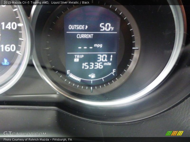 Liquid Silver Metallic / Black 2015 Mazda CX-5 Touring AWD