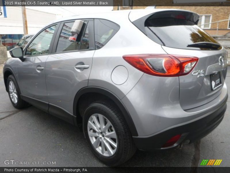 Liquid Silver Metallic / Black 2015 Mazda CX-5 Touring AWD