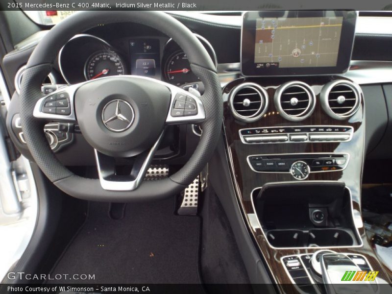 Iridium Silver Metallic / Black 2015 Mercedes-Benz C 400 4Matic
