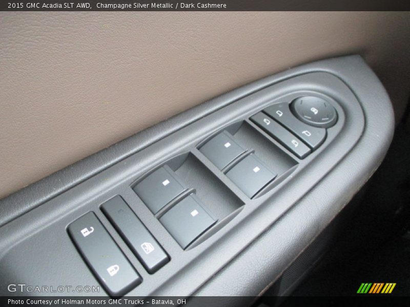 Champagne Silver Metallic / Dark Cashmere 2015 GMC Acadia SLT AWD