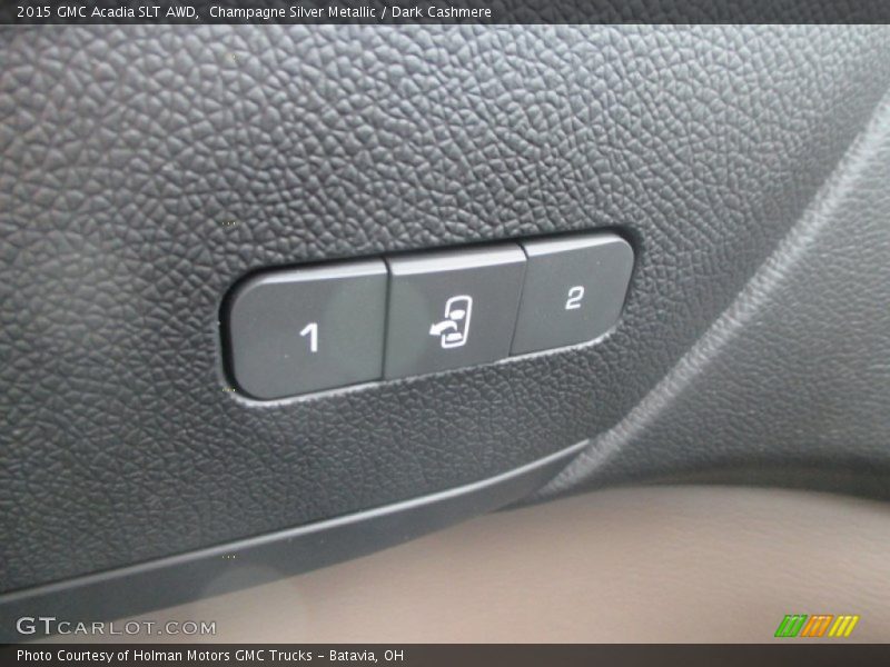 Champagne Silver Metallic / Dark Cashmere 2015 GMC Acadia SLT AWD
