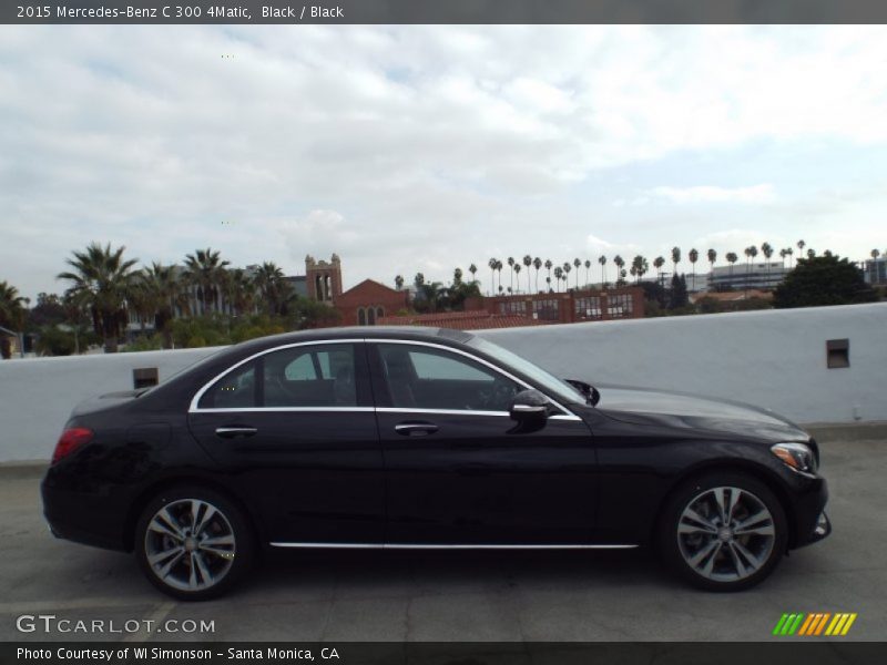 Black / Black 2015 Mercedes-Benz C 300 4Matic