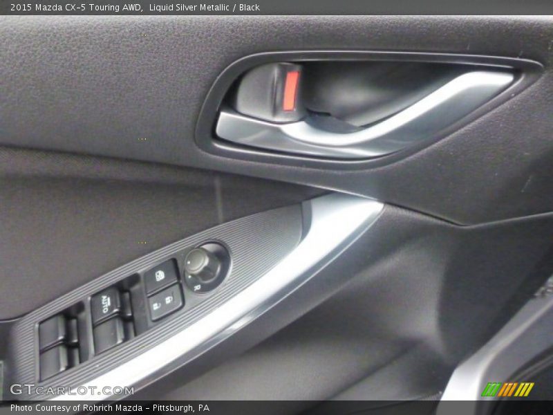 Liquid Silver Metallic / Black 2015 Mazda CX-5 Touring AWD
