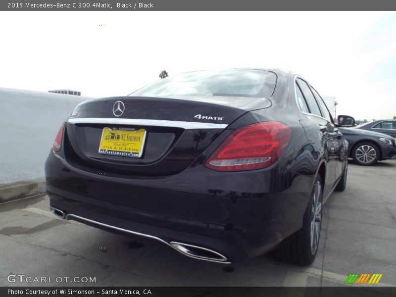 Black / Black 2015 Mercedes-Benz C 300 4Matic